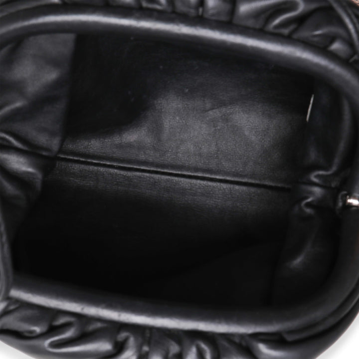 Bottega veneta Black Calfskin Mini Pouch Bag