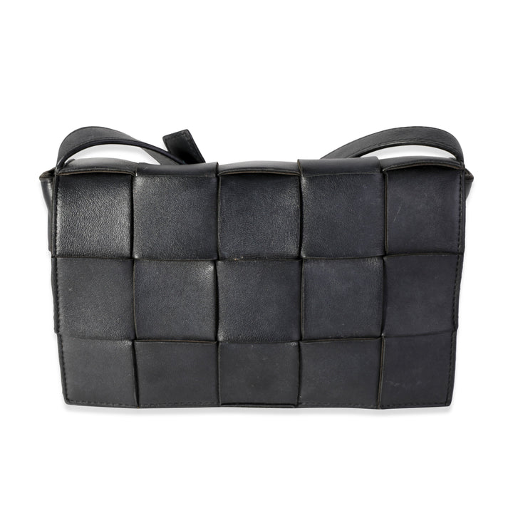 Bottega veneta Black Intrecciato Calfskin Cassette Bag