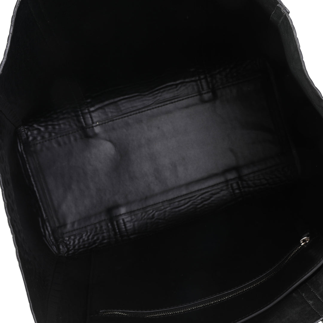Top Quality Balenciaga Crocodile-Embossed Leather Small Everyday Tote
