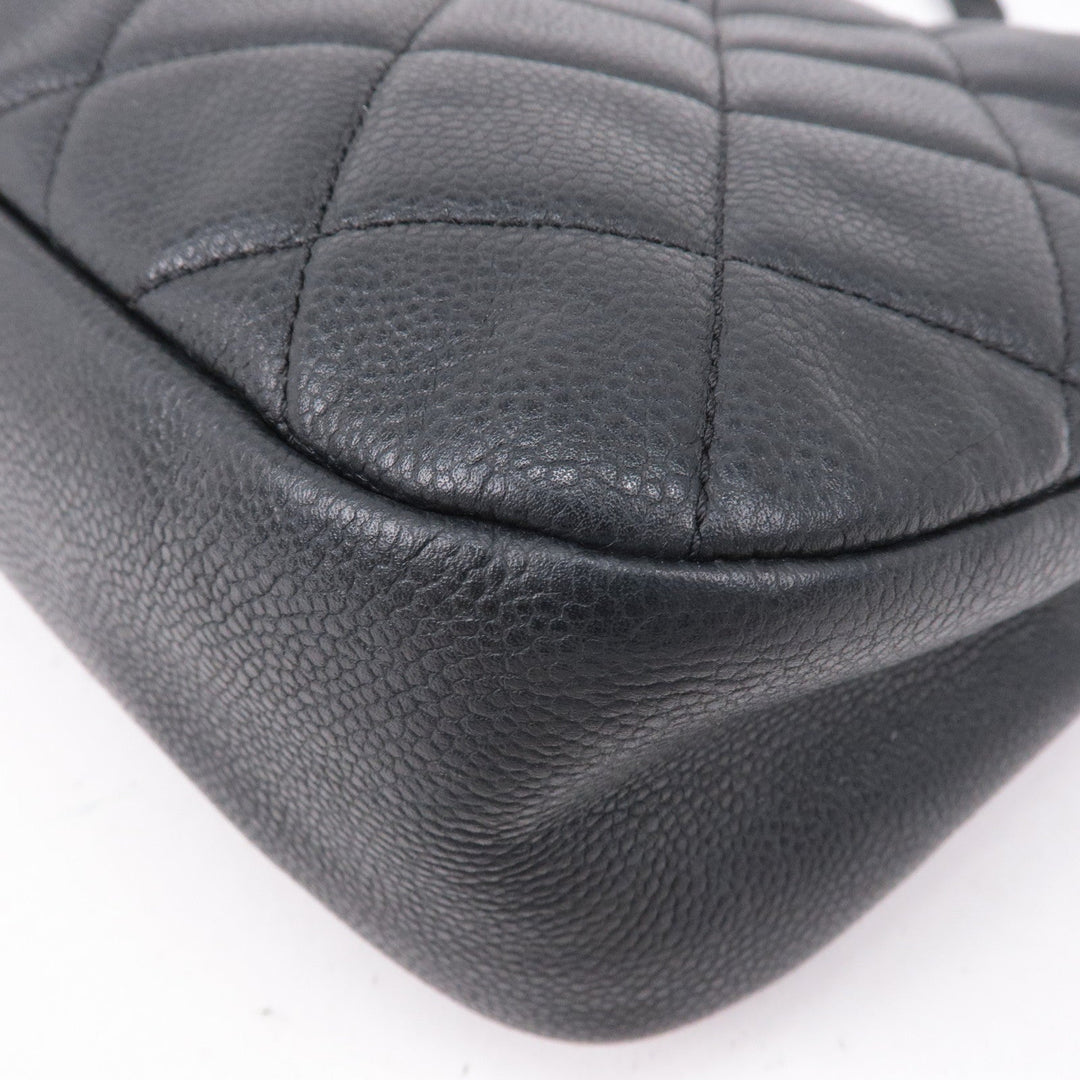 Top Quality Chanel Matelasse Caviar Skin Chain Tote Bag Shoulder Bag Black