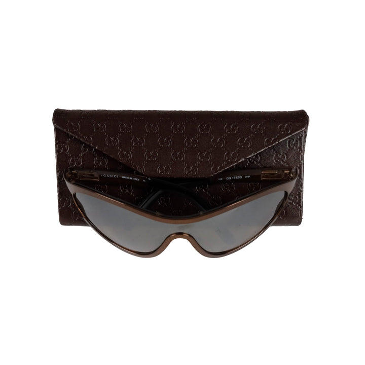 Gucci Metallic Shield Sunglasses - '90s