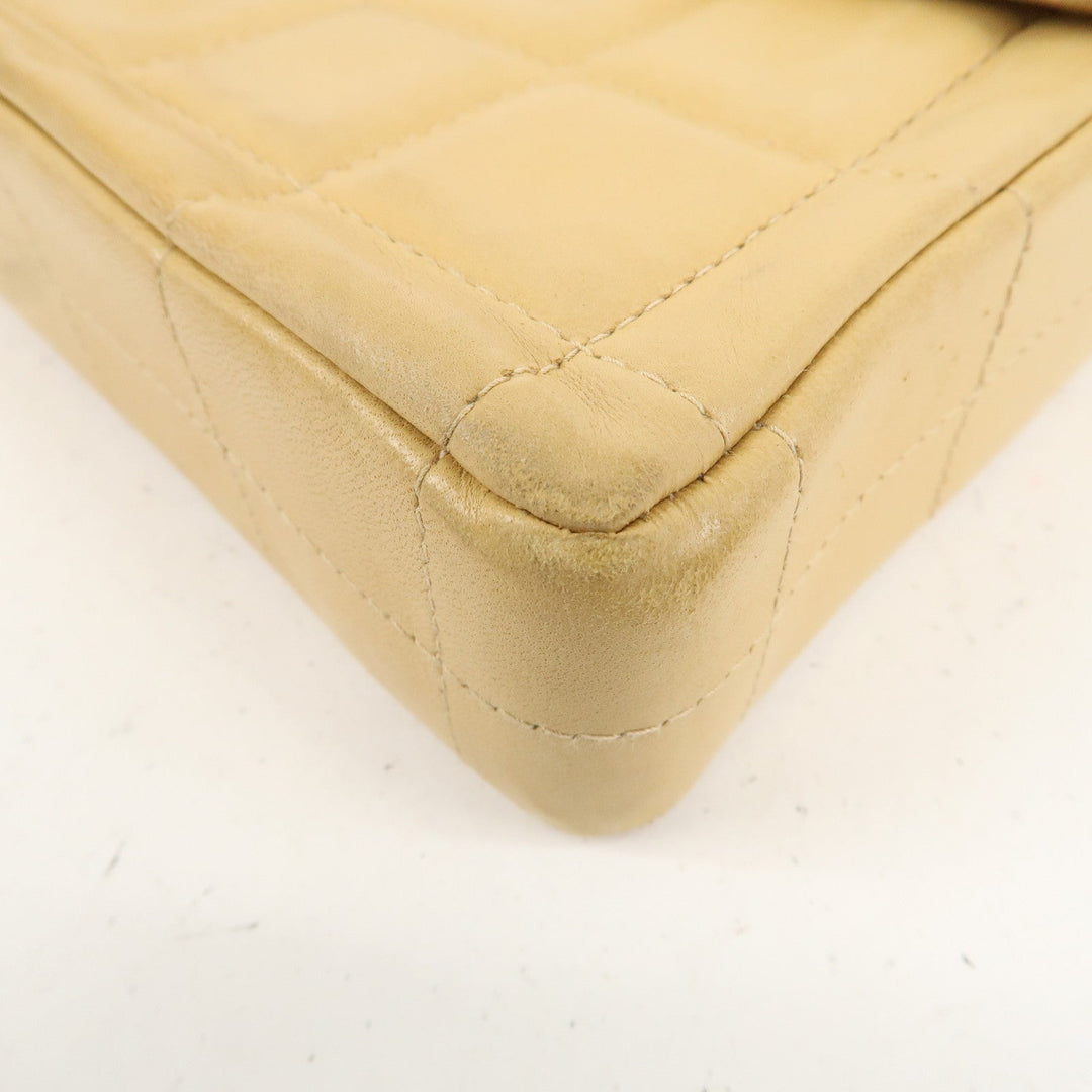 Top Quality Chanel Chocolate Bar Lamb Skin Chain Shoulder Bag Beige A15316