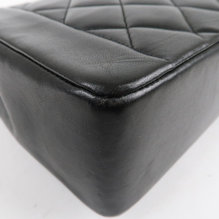Top Quality Chanel Matelasse Lambskin Diana Chain Shoulder Bag Black A01165