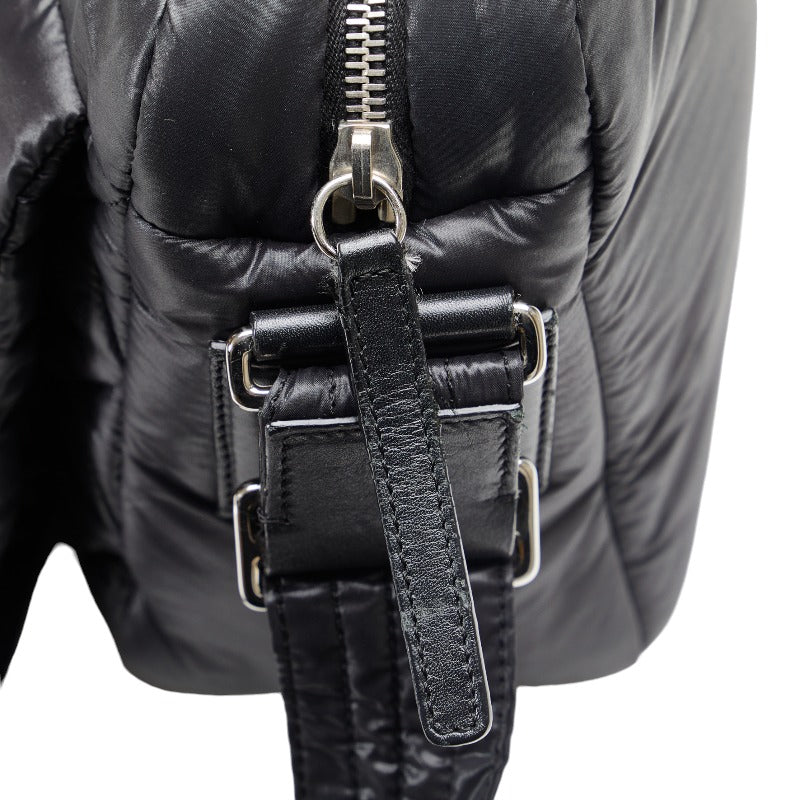 Top Quality Chanel Coconut Mattress Small Messenger Slipper Shoulder Bag A48616 Black Nylon Ladies CHANEL