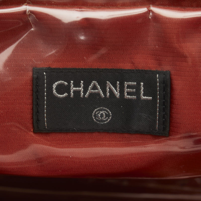 Top Quality Chanel Travel Line Boston Bag Handbag Nylon/Vinyl Black Ladies