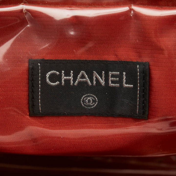 Top Quality Chanel Travel Line Boston Bag Handbag Nylon/Vinyl Black Ladies