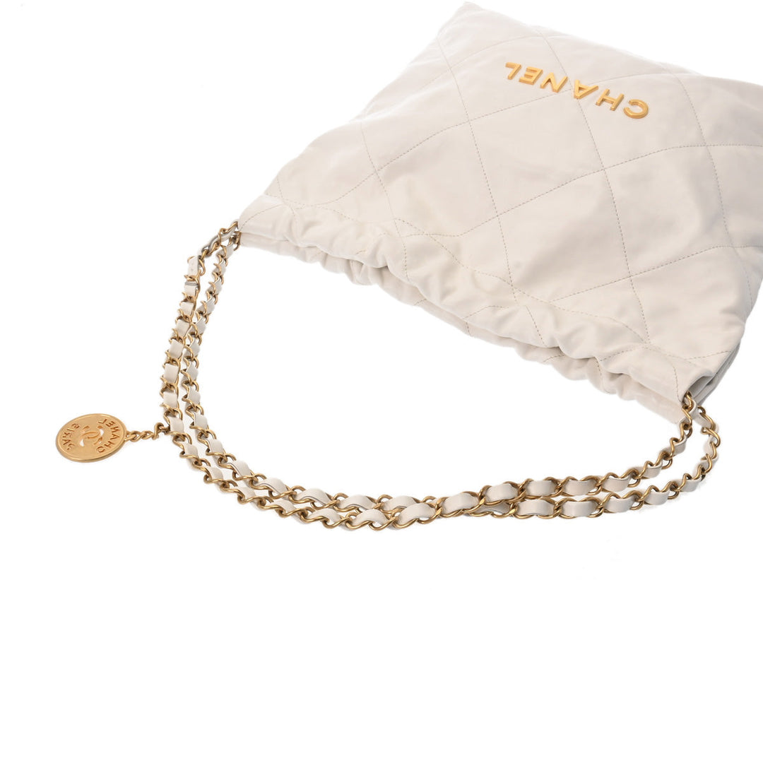 Top Quality Chanel Top Quality Chanel Top Quality Chanel 22 Small Handbag White Gold  AS3260  Shineykerf Handbags A-Rank Middle-Range Silver Silver Silver Silver Silver Gold