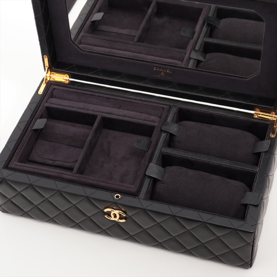 Top Quality Chanel Matrasse  Jewelry Case Black G