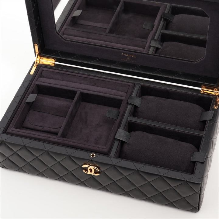 Top Quality Chanel Matrasse  Jewelry Case Black G