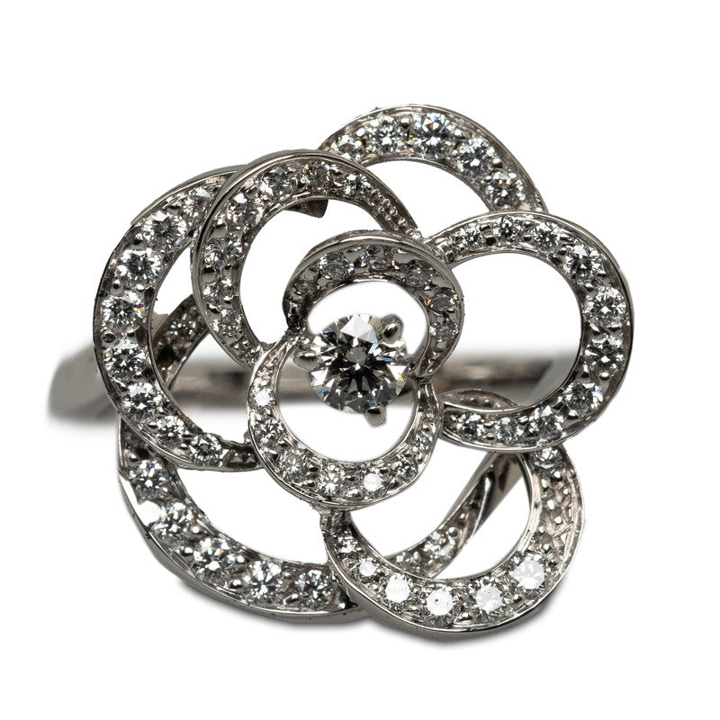 Top Quality Chanel Camera Collection Ring Ring #50 K18WG White Gold Lady Chanel