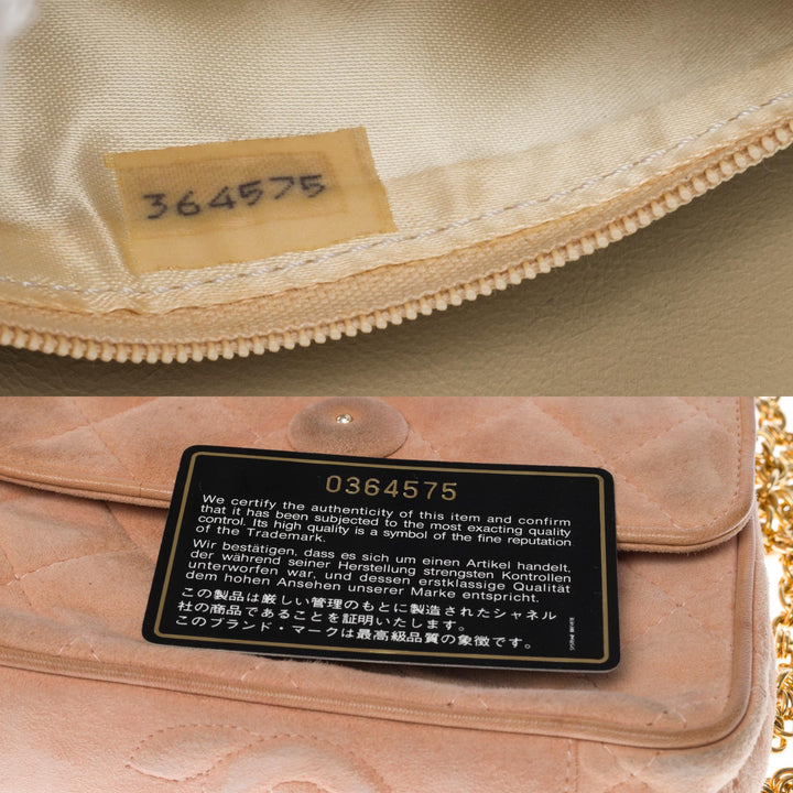 Top Quality Chanel Classic Mini shoulder New Bag in pink quilted suede, GHW