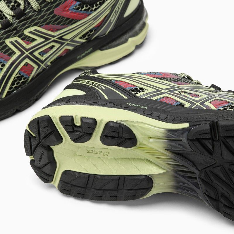 US4-S GEL-TERRAIN SNEAKERS BLACK/NEON LIME