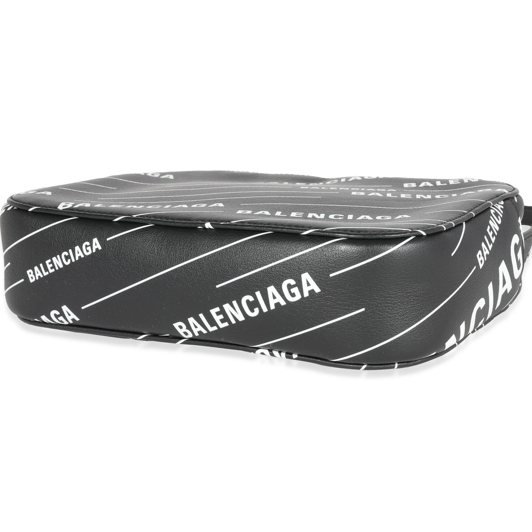 Top Quality Balenciaga Black & White Logo Everyday Camera Bag