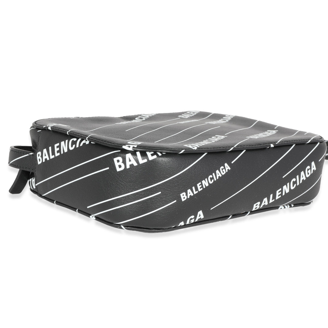 Top Quality Balenciaga Black & White Logo Everyday Camera Bag