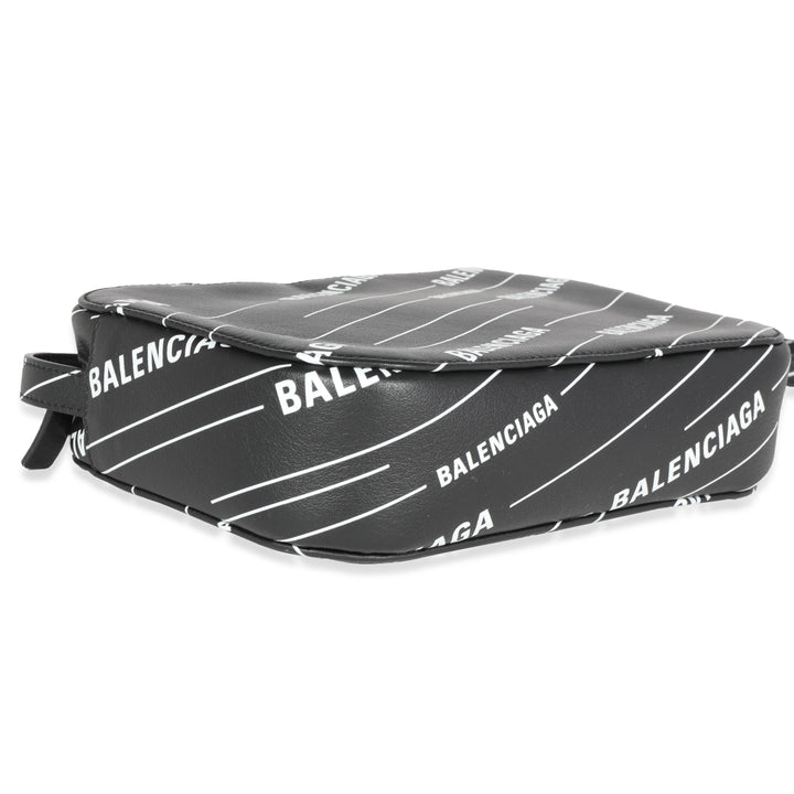 Top Quality Balenciaga Black & White Logo Everyday Camera Bag