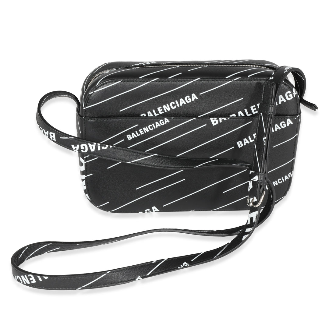 Top Quality Balenciaga Black & White Logo Everyday Camera Bag