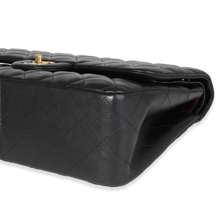 Chanel Black Quilted Lambskin Jumbo Classic Double New Bag