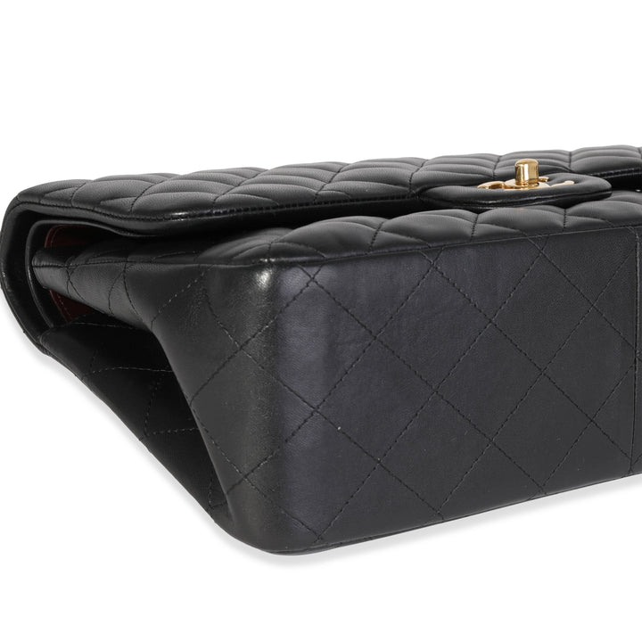Chanel Black Quilted Lambskin Jumbo Classic Double New Bag