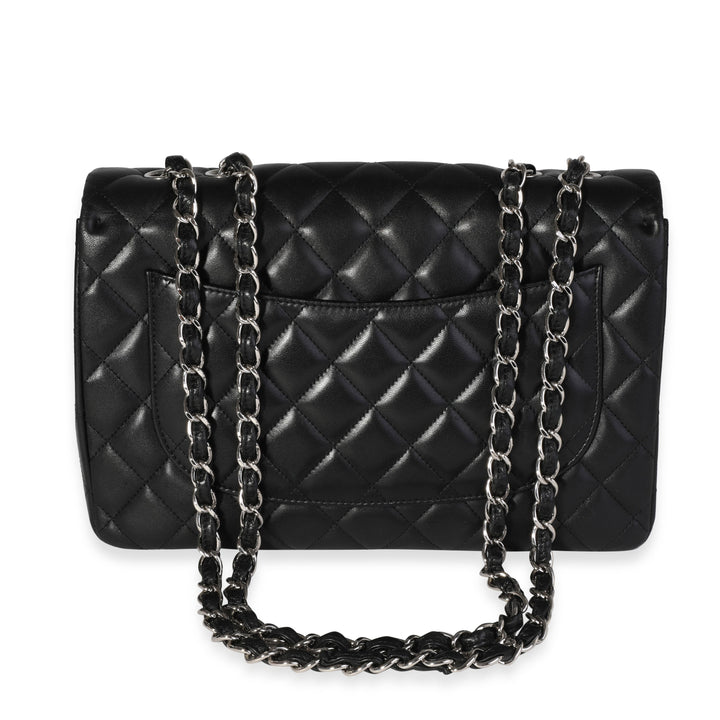 Chanel Black Quilted Lambskin Jumbo Classic Single New Bag