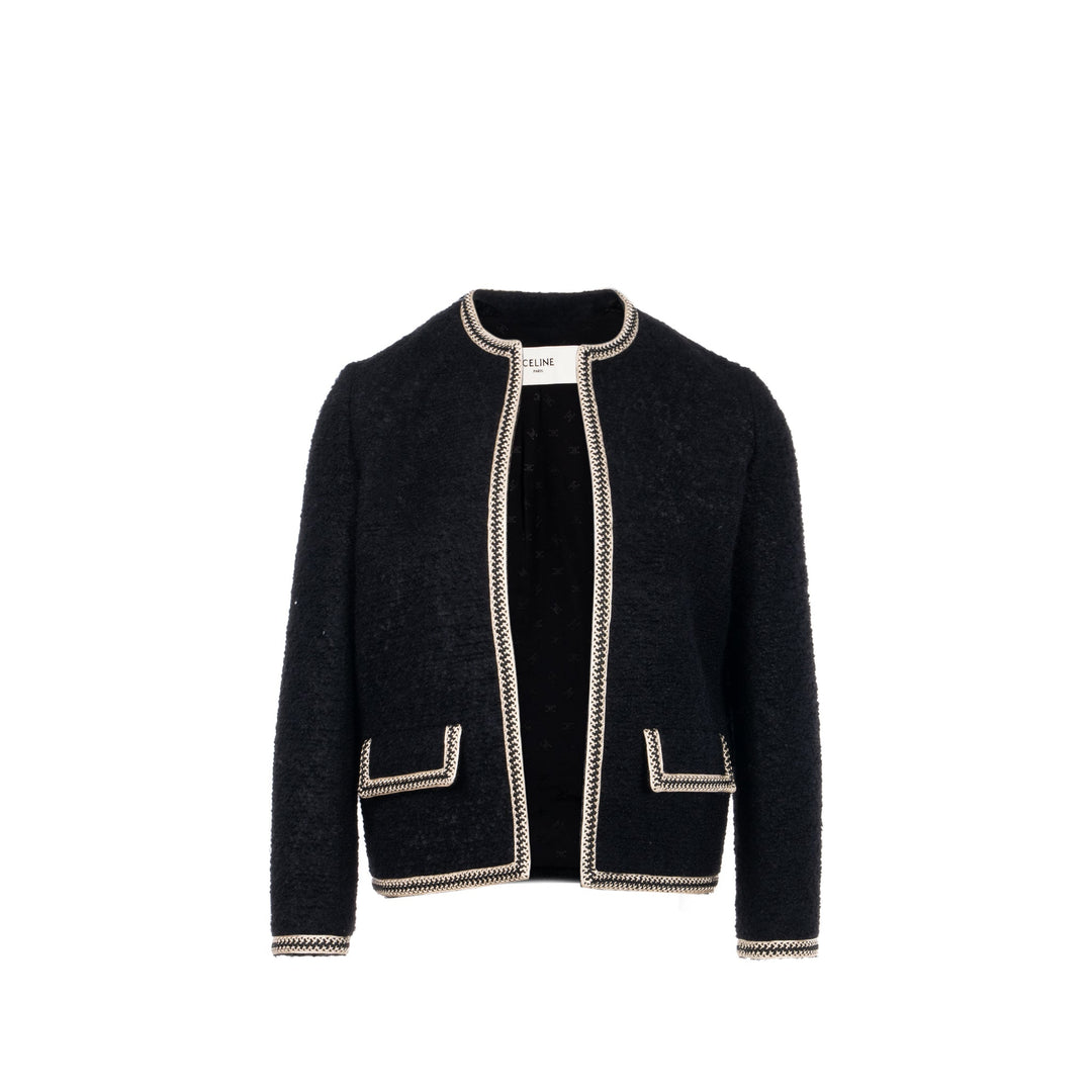 Top Quality Celine Size 34 blazer laine / mohair black