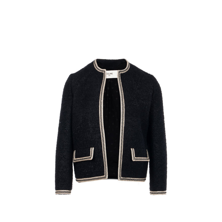 Top Quality Celine Size 34 blazer laine / mohair black