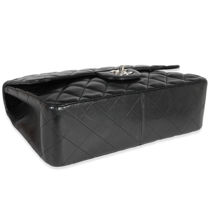 Chanel Black Quilted Lambskin Jumbo Classic Single New Bag