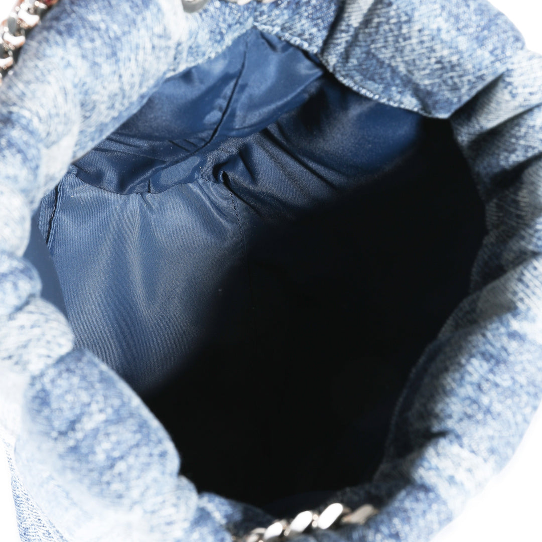 Burberry Blue Denim Small Lola Bucket Bag
