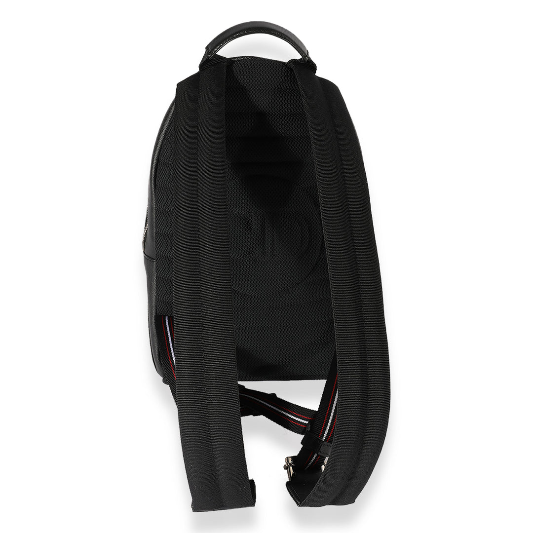 CHRISTIAN Top quality Dior Homme Black Coated Canvas Late Night Backpack