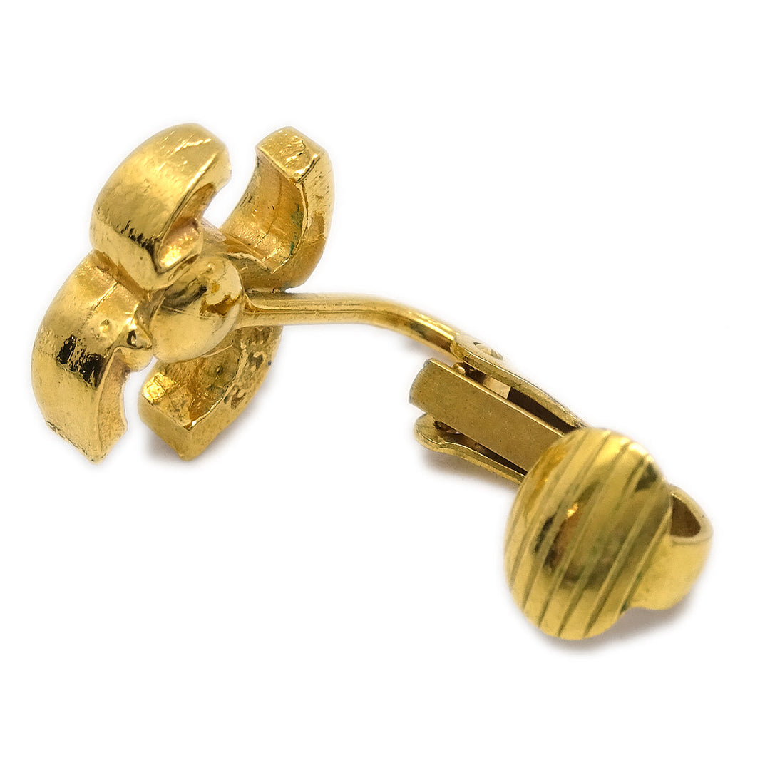 Top Quality Chanel CC Earrings Clip-On Gold 233