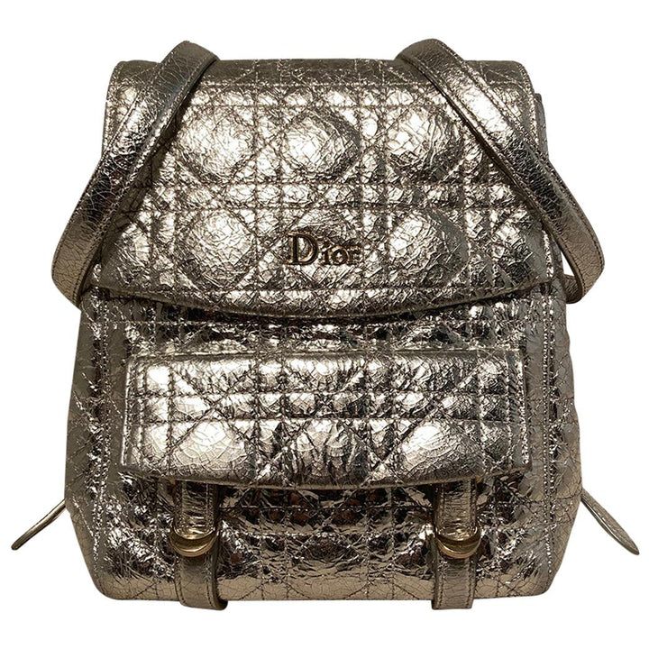 Top quality Dior Stardust Silver Leather Backpack