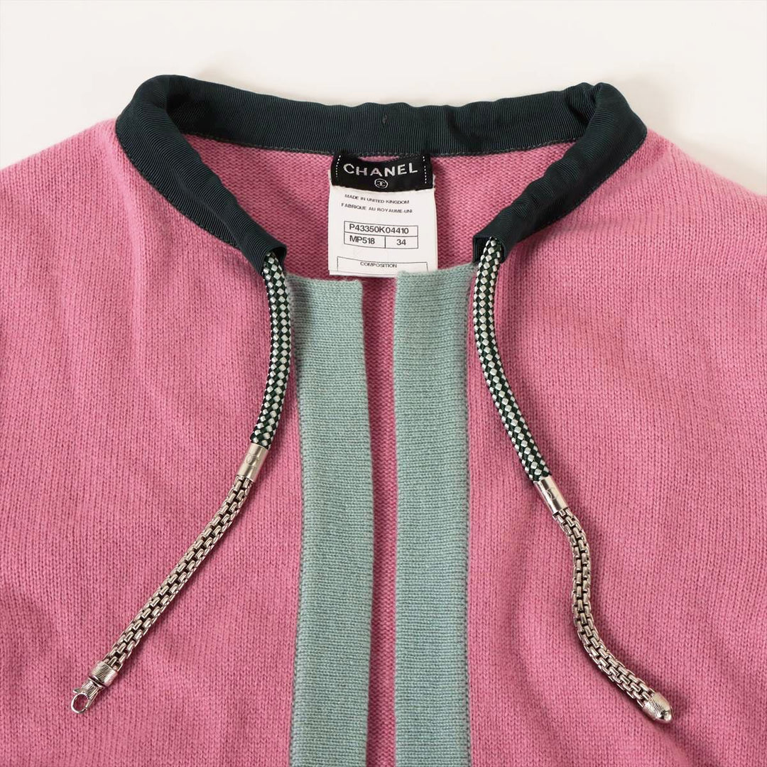 Top Quality Chanel Coconut Button Cashmere Cardigan 34 Pink P43350K04410