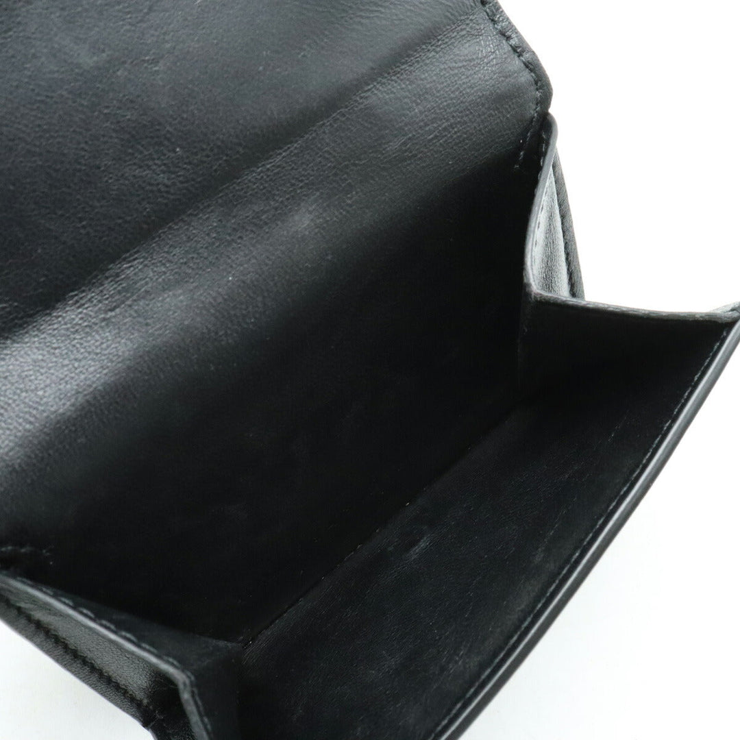 Top Quality Balenciaga Everyday Mini Wallet Leather Black