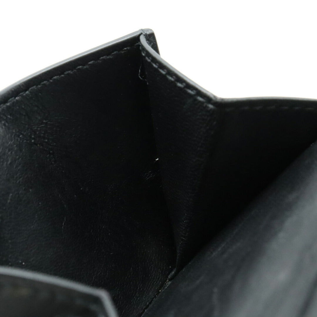 Top Quality Balenciaga Everyday Mini Wallet Leather Black