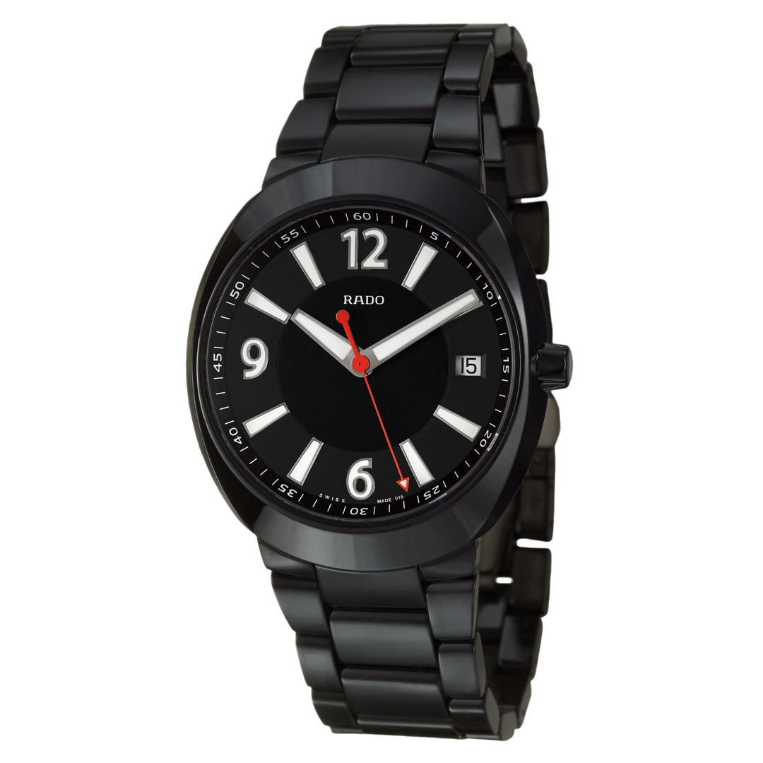 title:Rado Men's R15517152 D-Star 42mm Quartz Watch;color:Black