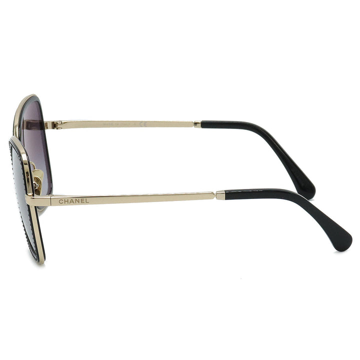Top Quality Chanel Coco Mark Sunglasses Metal & Strass 4277-B