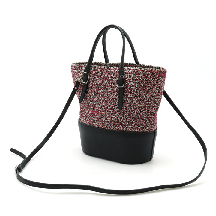 Top Quality Balenciaga Zigzagger Mini Cabas Handbag Cotton Leather