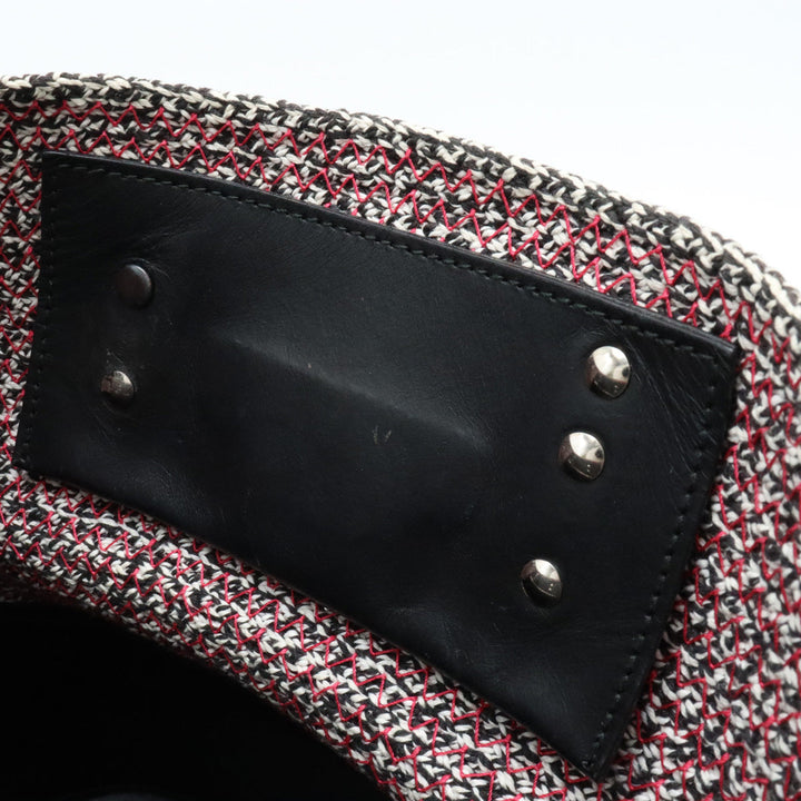 Top Quality Balenciaga Zigzagger Mini Cabas Handbag Cotton Leather