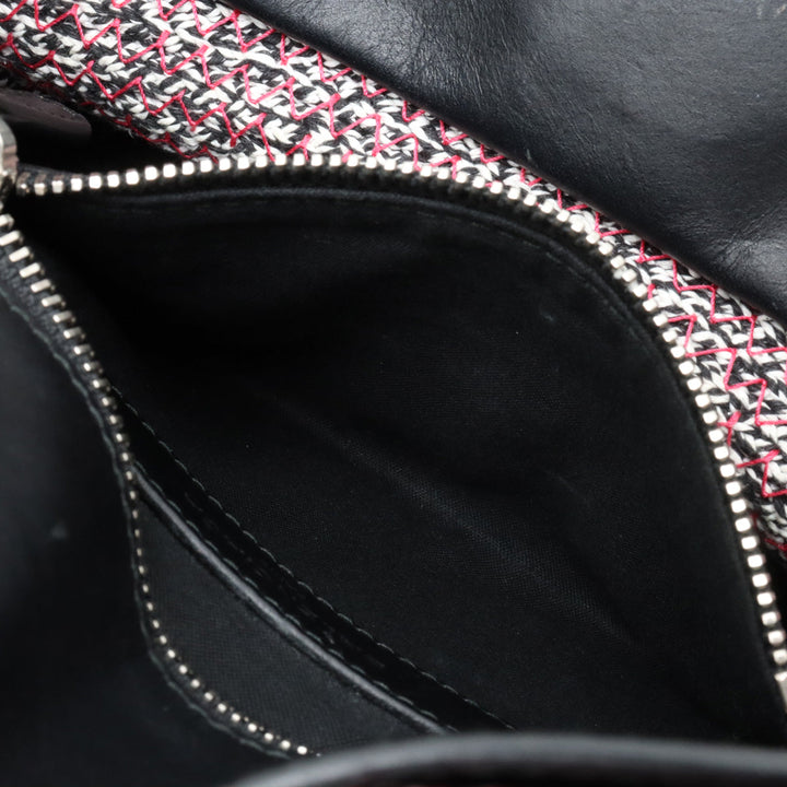 Top Quality Balenciaga Zigzagger Mini Cabas Handbag Cotton Leather