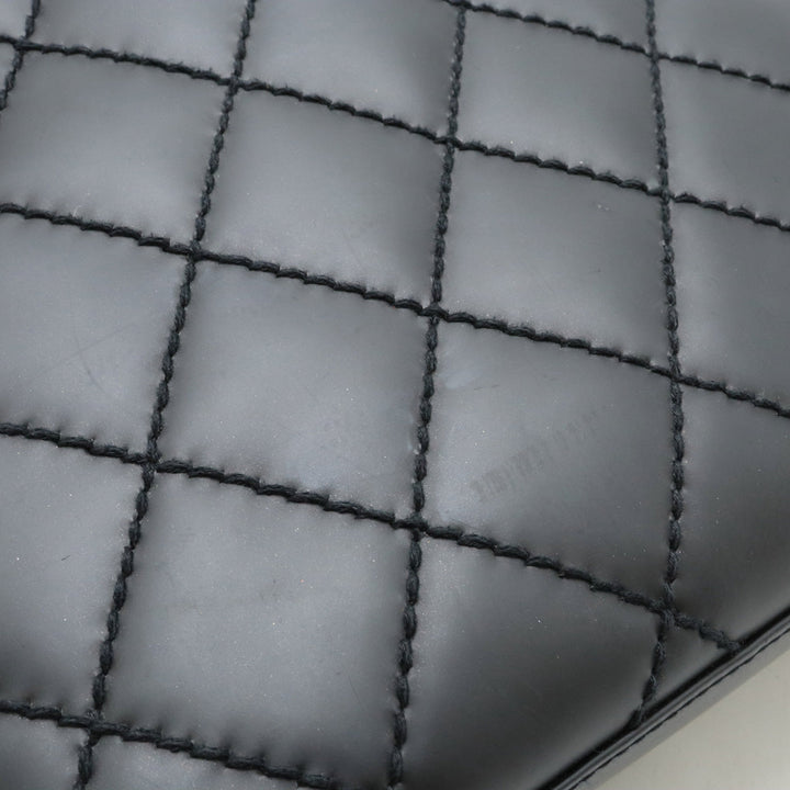 Top Quality Chanel Wild Stitch Leather Tote Bag Black