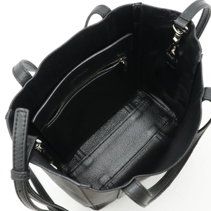 Top Quality Balenciaga Leather Everyday Tote XXS Black