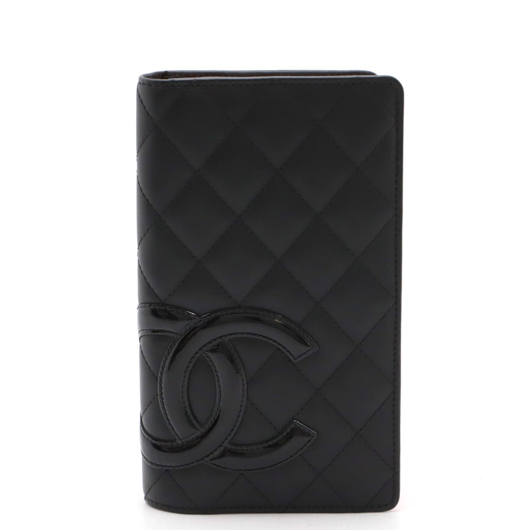 Top Quality Chanel Cambon Line Soft Calf/Enamel Long Wallet A26717