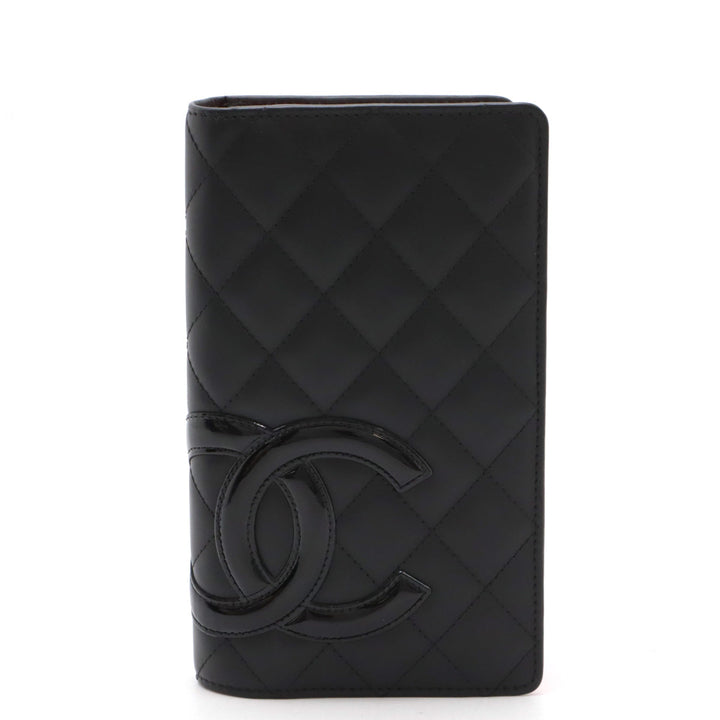 Top Quality Chanel Cambon Line Soft Calf/Enamel Long Wallet A26717