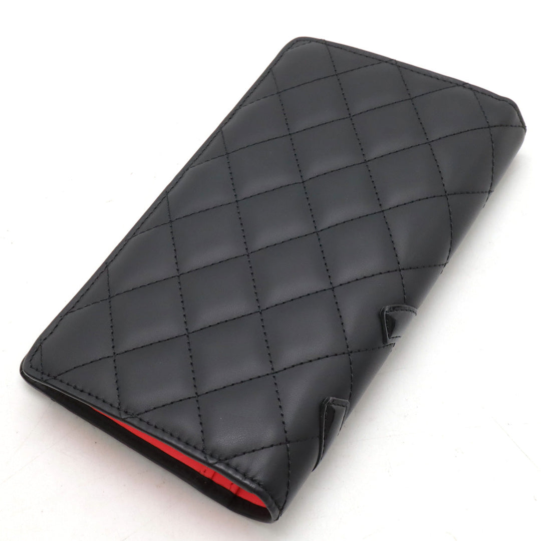 Top Quality Chanel Cambon Line Soft Calf/Enamel Long Wallet A26717