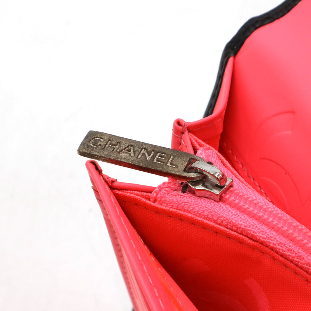 Top Quality Chanel Cambon Line Soft Calf/Enamel Long Wallet A26717