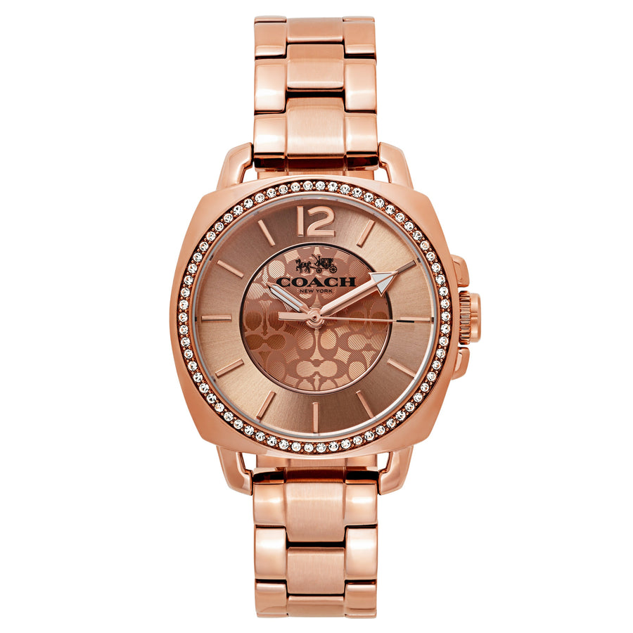 title:Coach Women's Boyfriend 34mm Quartz Watch 14503142;color:Rose Gold