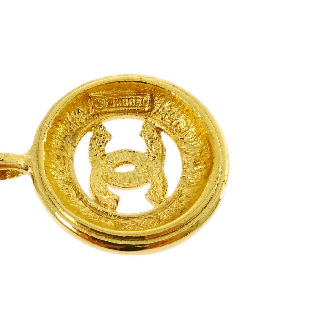 Top Quality Chanel Medallion Gold Chain Pendant Necklace 3848