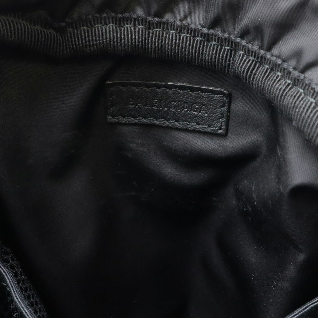 Top Quality Balenciaga Nylon Canvas Messenger Bag Black