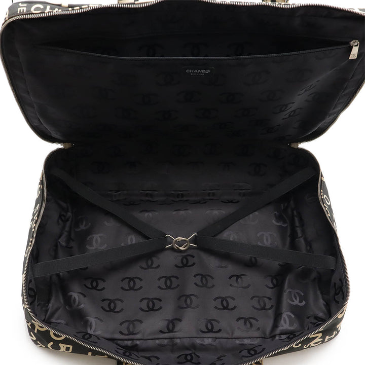 Top Quality Chanel Canvas Logo Boston Tote Bag