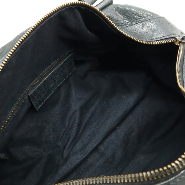 Top Quality Balenciaga The Twiggy Leather Handbag Dark Gray