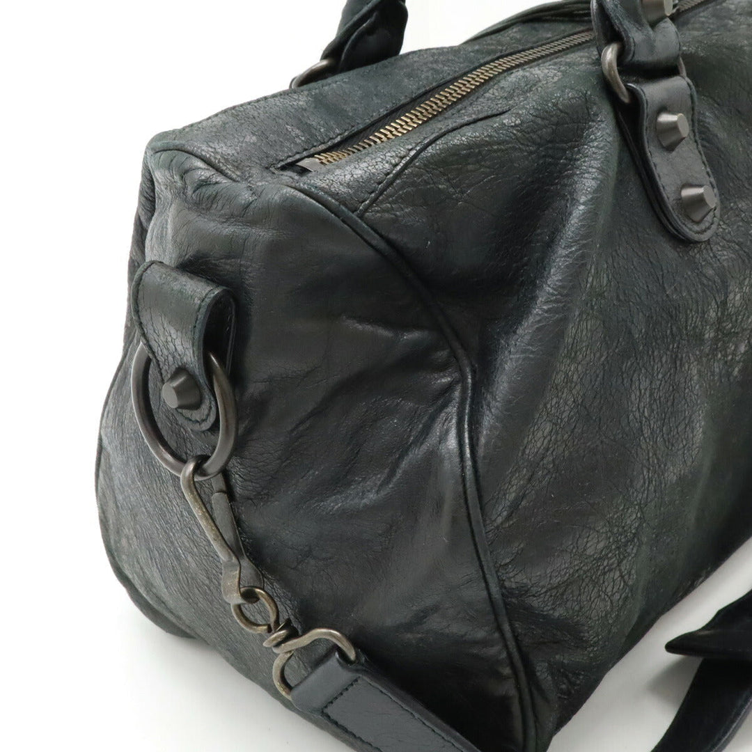 Top Quality Balenciaga The Twiggy Leather Handbag Dark Gray